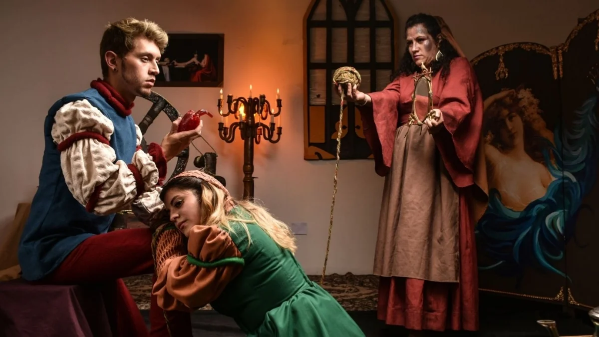 Three people acting at The Actors Pulse